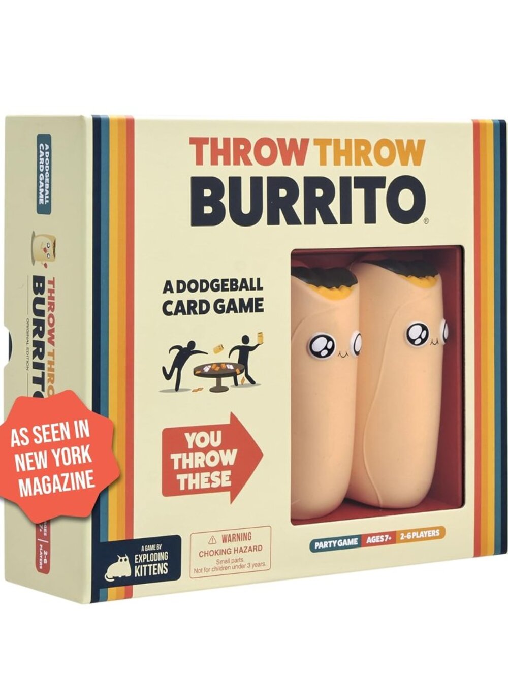 3/$55❤️new sealed THROW THROW BURRITO by Exploding Kittens A Dodgeball Card Game